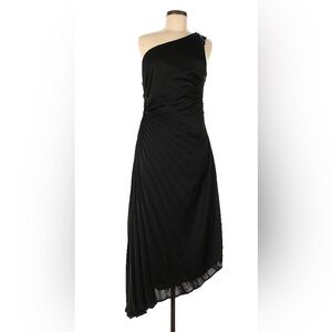 Fore cocktail dress, asymmetrical, size large